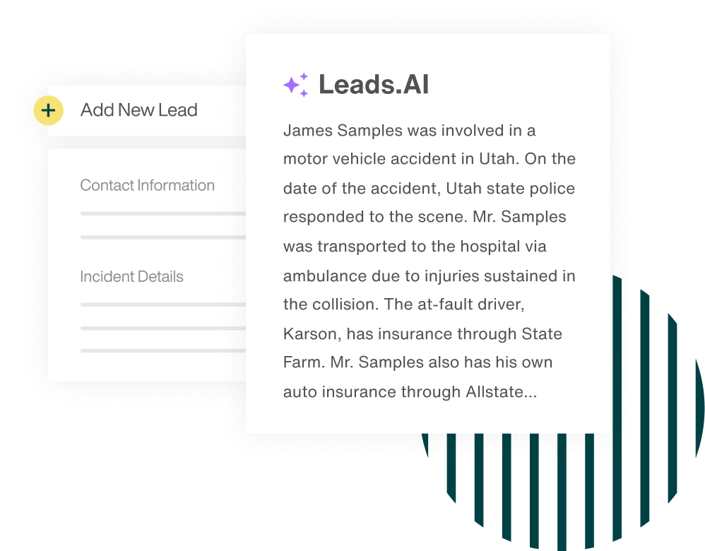 Summarize your complex leads with LeadsAI